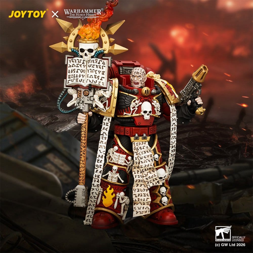 🧪 LAB | PREORDINE+ 03/2027 Warhammer The Horus Heresy Action Figure Word Bearers Erebus, the Dark Apostle 13 cm