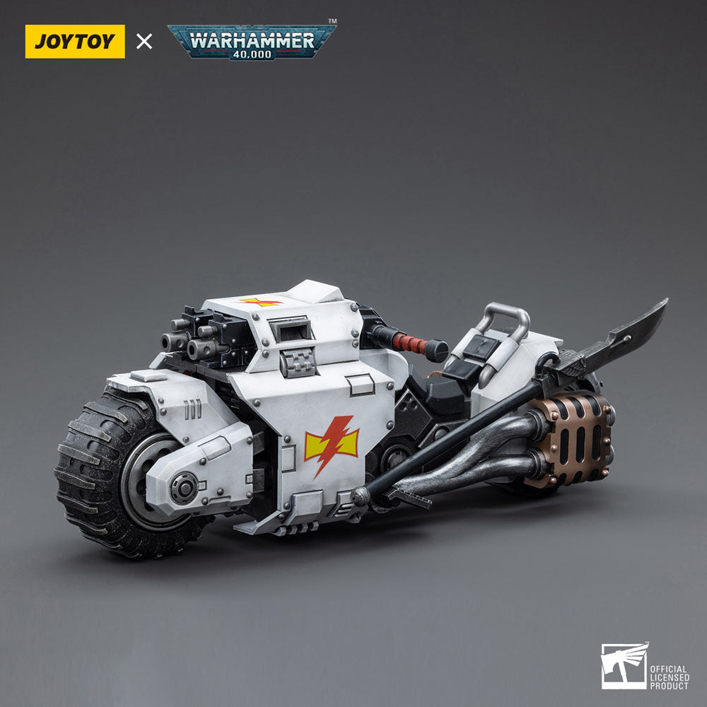 🧪 LAB | SU ORDINAZIONE Warhammer 40k Vehicle 1/18 White Scars Raider-pattern Combat Bike 22 cm