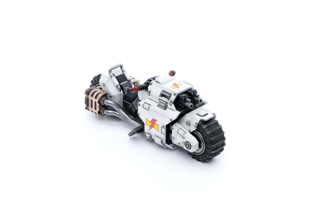 🧪 LAB | SU ORDINAZIONE Warhammer 40k Vehicle 1/18 White Scars Raider-pattern Combat Bike 22 cm