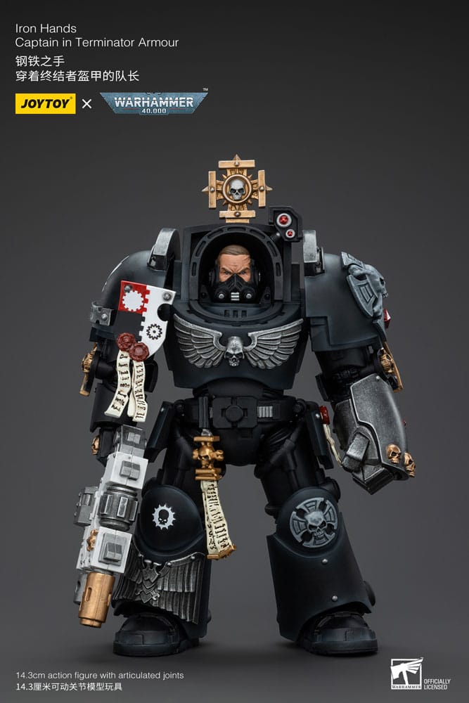 MADE TO ORDER Warhammer 40k Action Figure 1/18 Iron Hands Captain in Terminator Armor 14 cm
