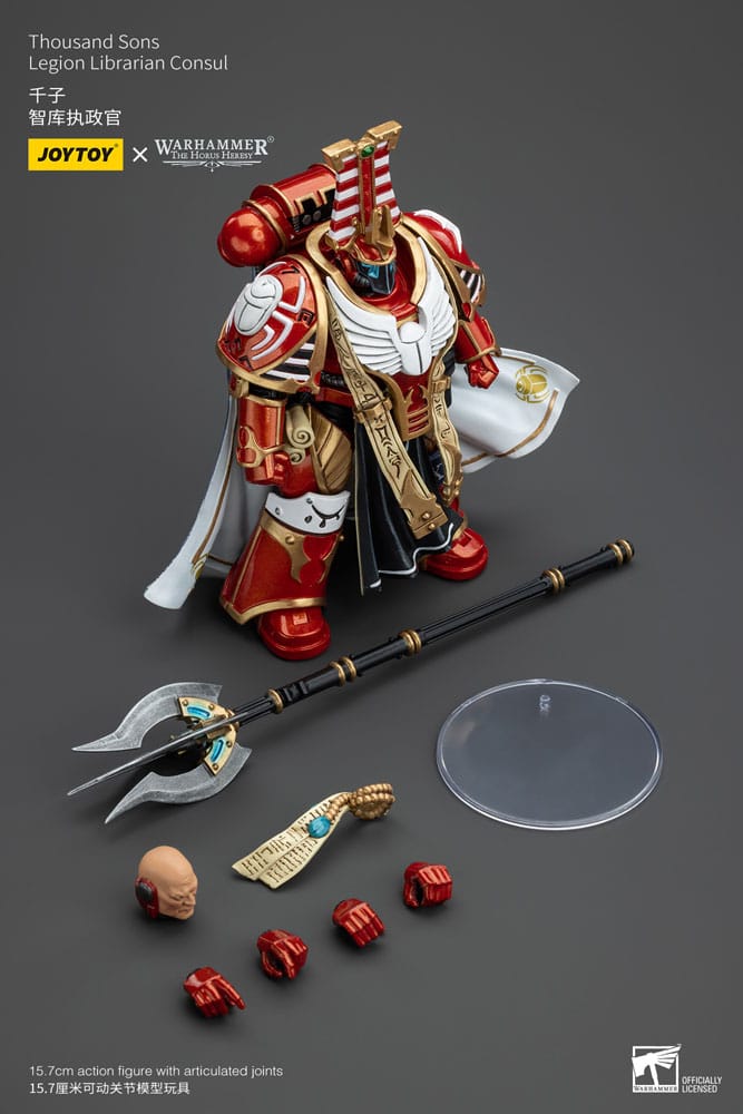 🧪 LAB | SU ORDINAZIONE Warhammer The Horus Heresy Action Figure 1/18 Thousand Sons Legion Librarian Consut 16 cm       