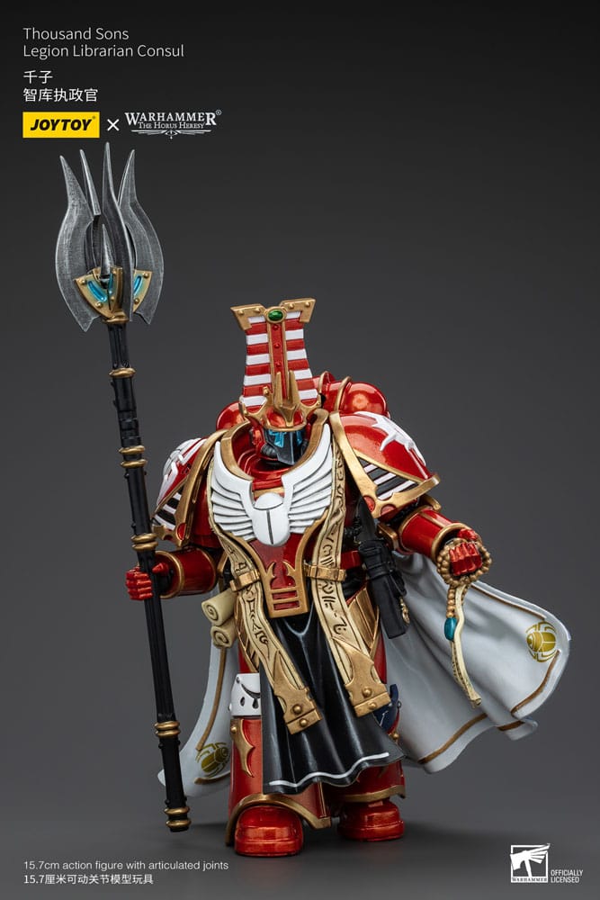 🧪 LAB | SU ORDINAZIONE Warhammer The Horus Heresy Action Figure 1/18 Thousand Sons Legion Librarian Consut 16 cm       
