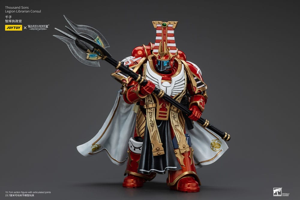 🧪 LAB | SU ORDINAZIONE Warhammer The Horus Heresy Action Figure 1/18 Thousand Sons Legion Librarian Consut 16 cm       