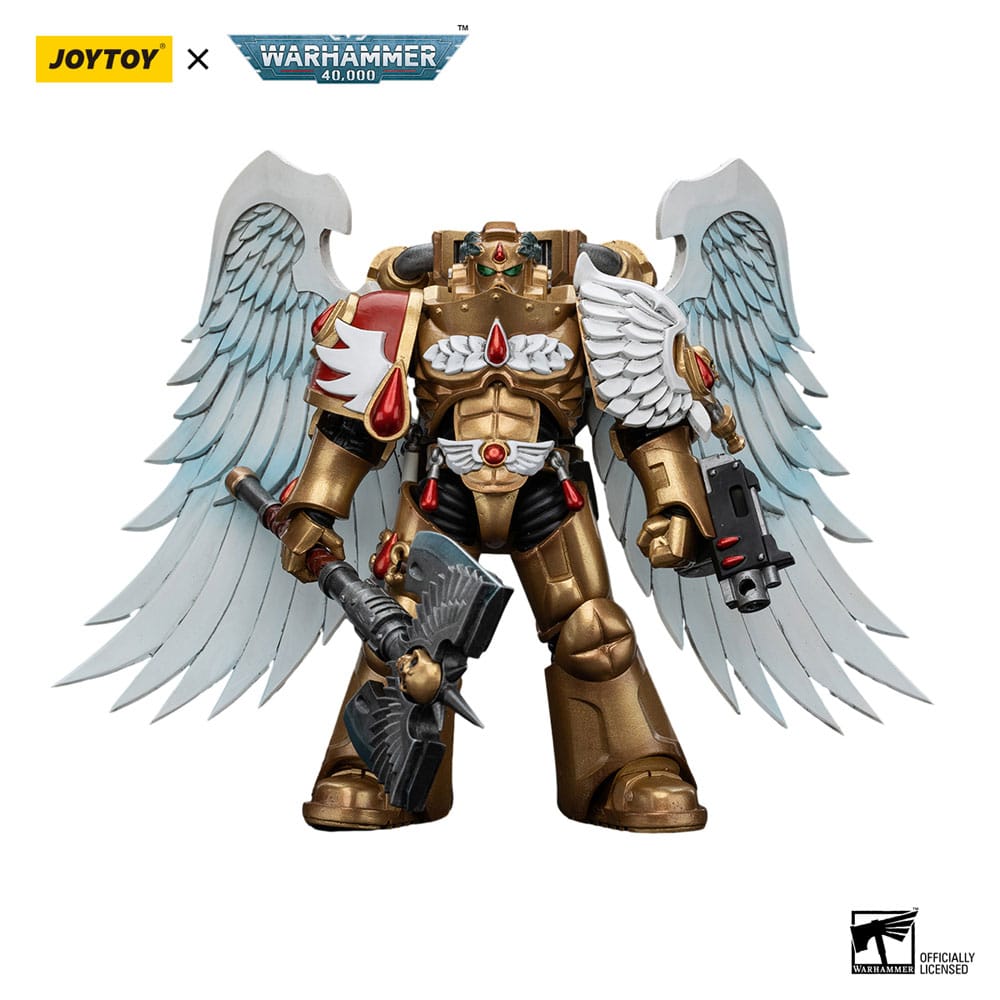 MADE TO ORDER Warhammer 40,000 Action Figure 1/18 Blood Angels Sanguinary Guard with Encarmine Ax 12 cm