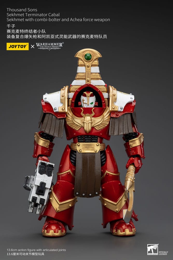 MADE TO ORDER Warhammer The Horus Heresy Action Figure 1/18 Thousand Sons Sekhmet Terminator Cabal Sekhmet with Combi-Bolter and Achea Force Weapon 14 cm *SPECIAL PRICE*
