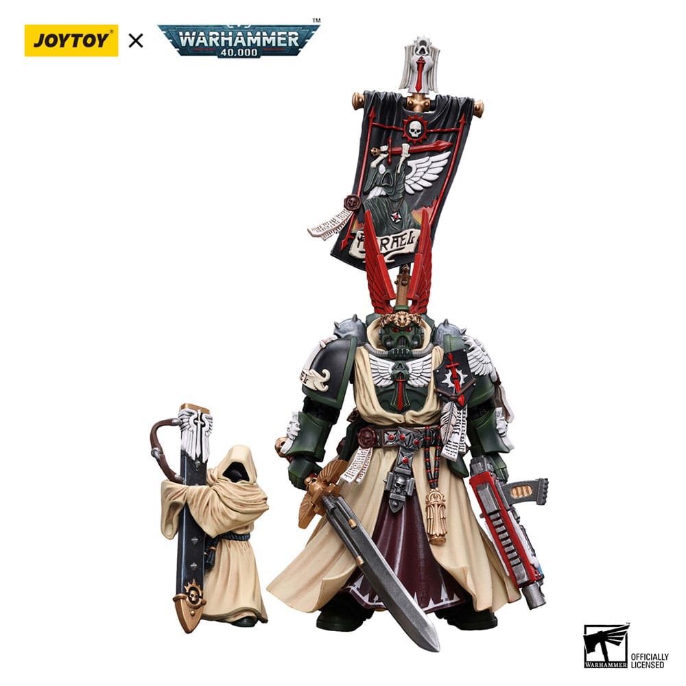 Auf Bestellung gefertigte Warhammer 40k Actionfigur 1/18 Dark Angels Supreme Grand Master Azrael 13 cm