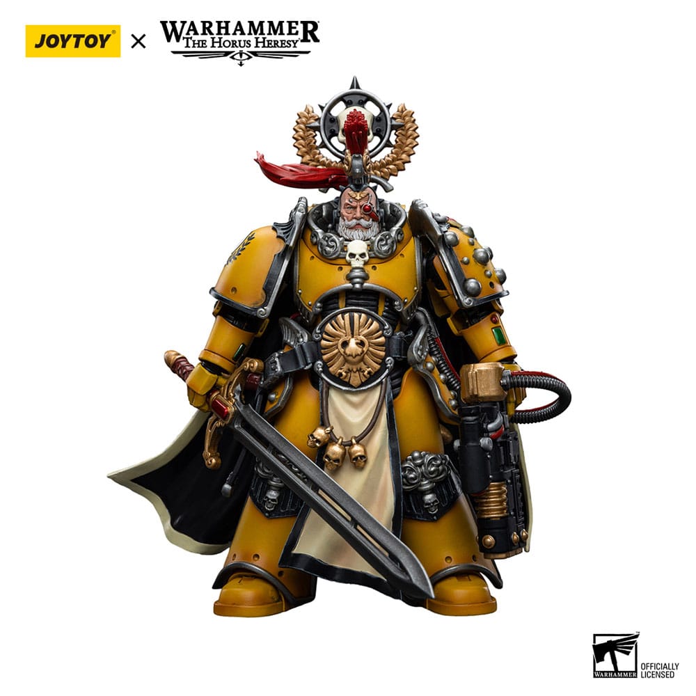 SU ORDINAZIONE Warhammer The Horus Heresy Action Figure 1/18 Imperial Fists Legion Praetor with Power Sword 12 cm