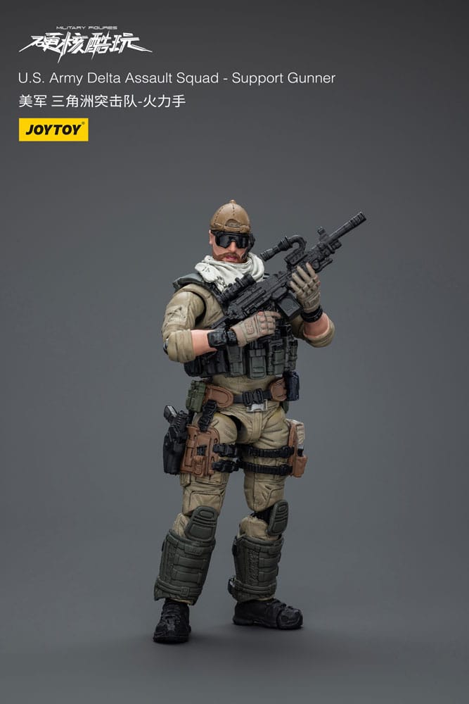 SU ORDINAZIONE Hardcore Coldplay Action Figure 1/18 U.S. Army Delta Assault Squad Support Gunner 11 cm