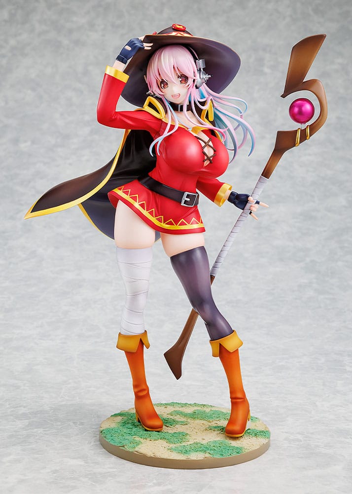 PREORDER+ 06/2026 (NOT CANCELLABLE) Super Sonico x Konosuba PVC Statue 1/7 Super Sonico Megumin collaboration Ver. 25 cm