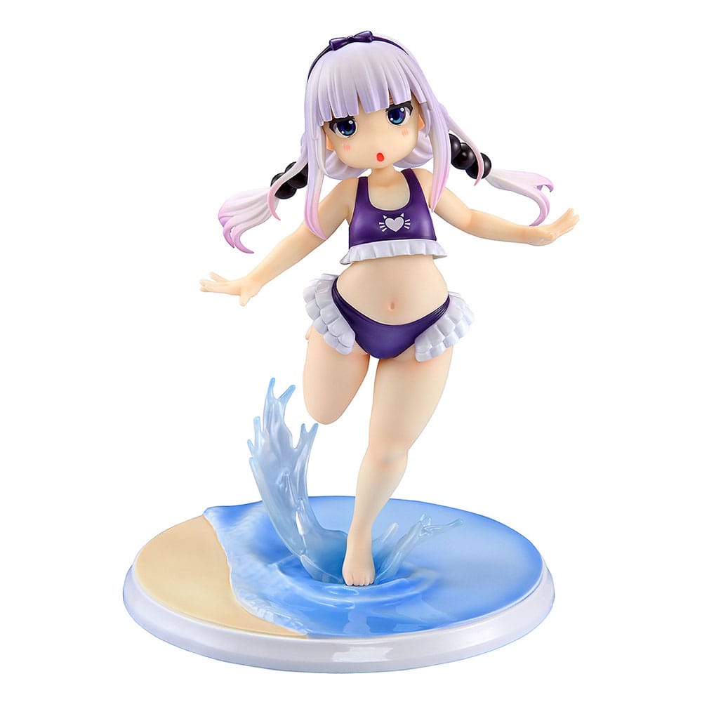 PREORDINE+ CHIUSO 04/2026 Miss Kobayashi's Dragon Maid PVC Statue 1/6 Kanna Kamui: Excited to Wear a Swimsuit at Home Ver. (Purple) 20 cm