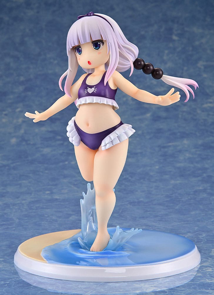 PREORDINE+ CHIUSO 04/2026 Miss Kobayashi's Dragon Maid PVC Statue 1/6 Kanna Kamui: Excited to Wear a Swimsuit at Home Ver. (Purple) 20 cm