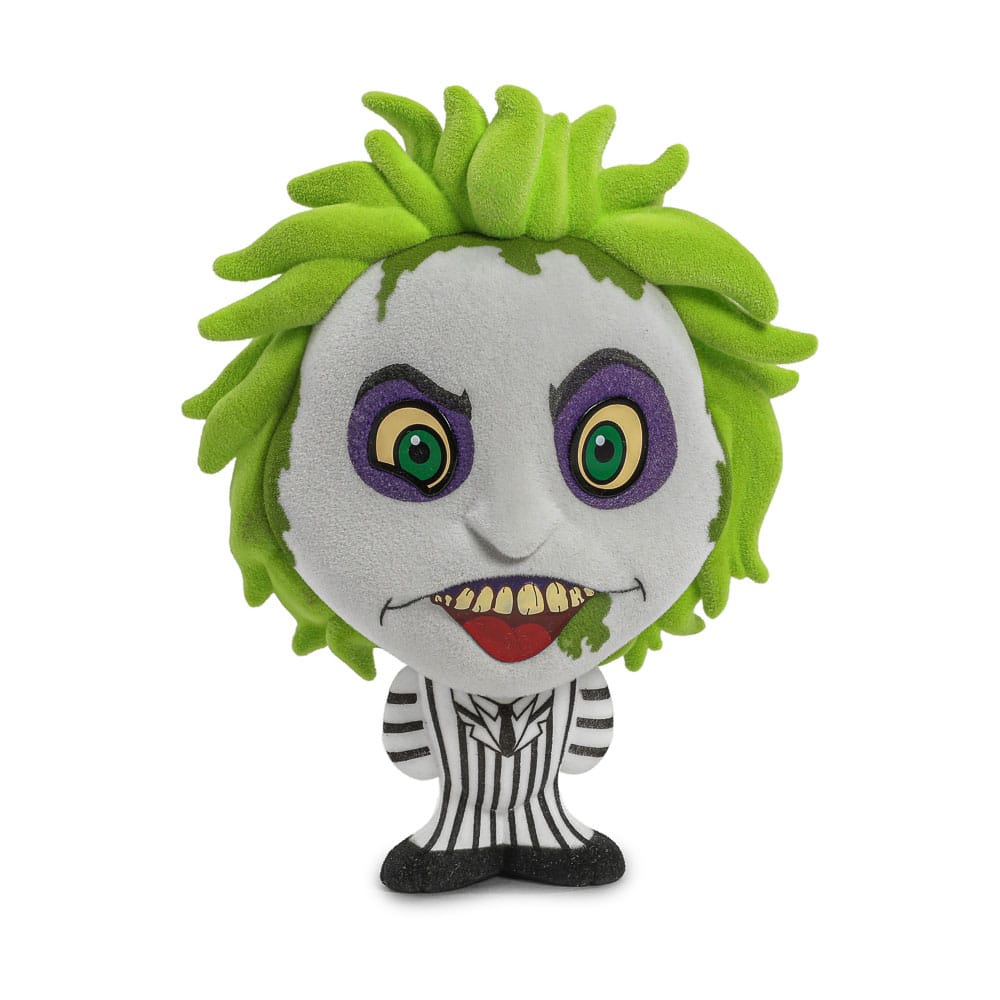 MADE TO ORDER Beetlejuice Beetlejuice Bhunny Flocked Vinyl Figure Beetlejuice Striped Suit 10 cm