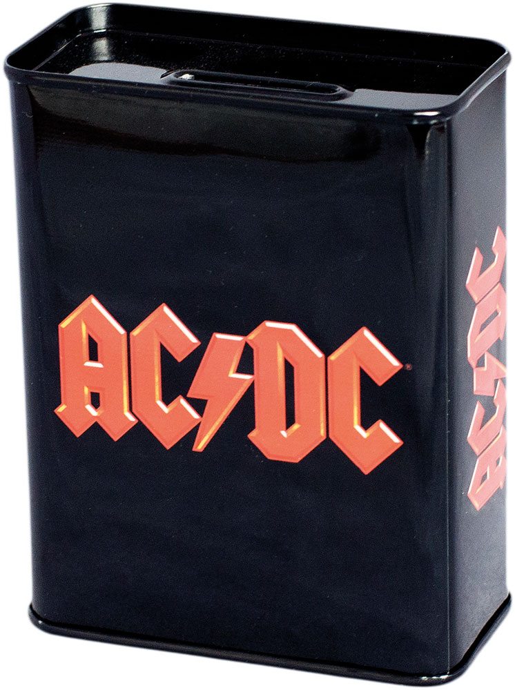MADE TO ORDER AC/DC Coin Bank Logo