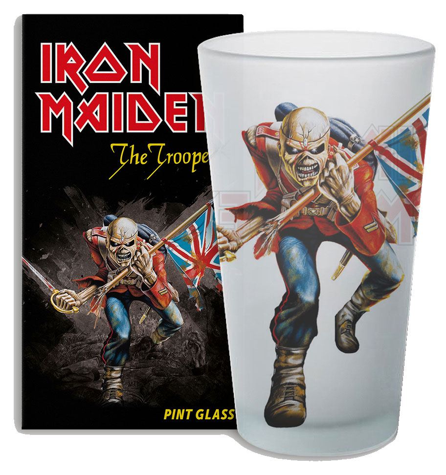 MADE TO ORDER Iron Maiden Pint Glass The Trooper