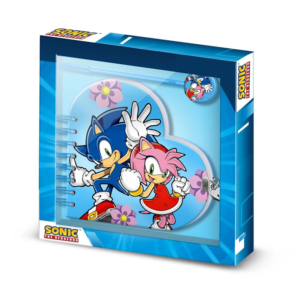Sonic &amp; Amy Tagebuch-Geschenkbox (auf Bestellung gefertigt)