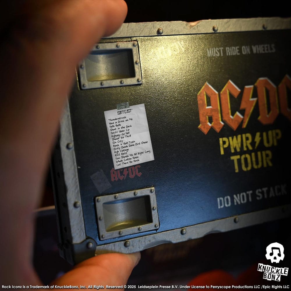 🧪 LAB | SU ORDINAZIONE AC/DC Rock Ikonz On Tour Statue PWR UP Tour Road Case