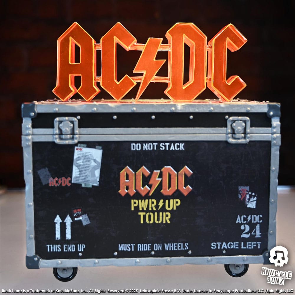 🧪 LAB | SU ORDINAZIONE AC/DC Rock Ikonz On Tour Statue PWR UP Tour Road Case