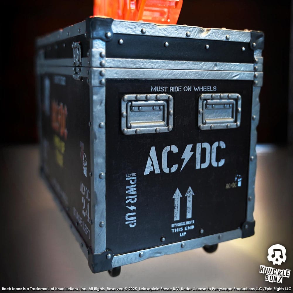 🧪 LAB | SU ORDINAZIONE AC/DC Rock Ikonz On Tour Statue PWR UP Tour Road Case