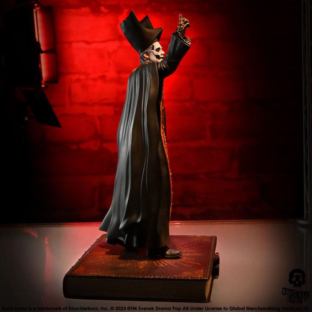 🧪 LAB | SU ORDINAZIONE Ghost Rock Iconz Statue 1/9 Papa Emeritus IV (Black Robes) 22 cm