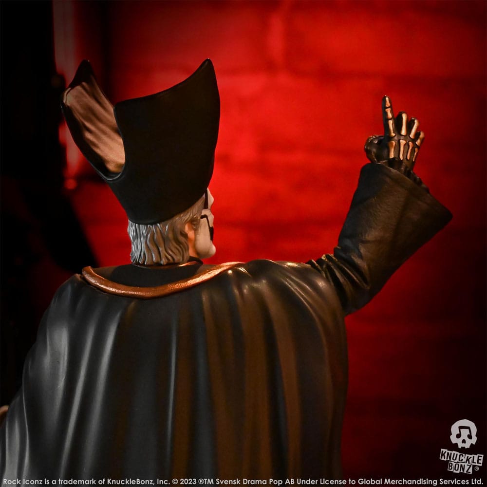 🧪 LAB | SU ORDINAZIONE Ghost Rock Iconz Statue 1/9 Papa Emeritus IV (Black Robes) 22 cm
