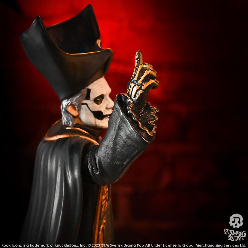 🧪 LAB | SU ORDINAZIONE Ghost Rock Iconz Statue 1/9 Papa Emeritus IV (Black Robes) 22 cm