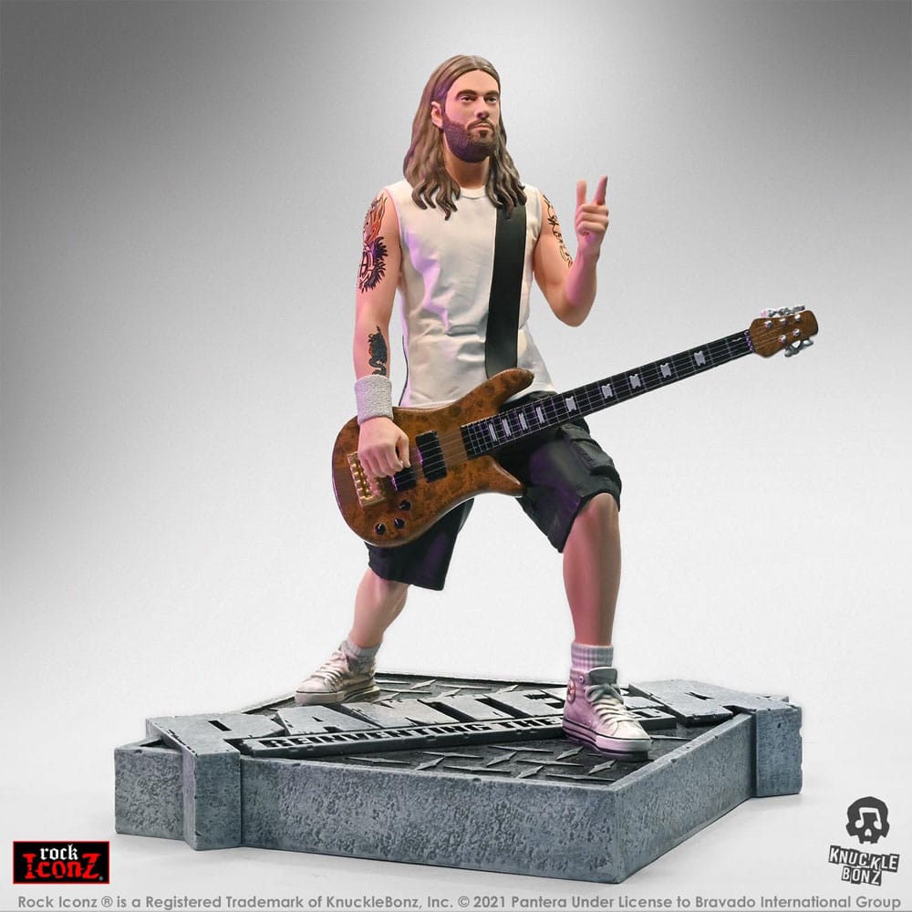 MADE TO ORDER Pantera Rock Iconz Statue Rex Brown (Reinventing the Steel) 22 cm