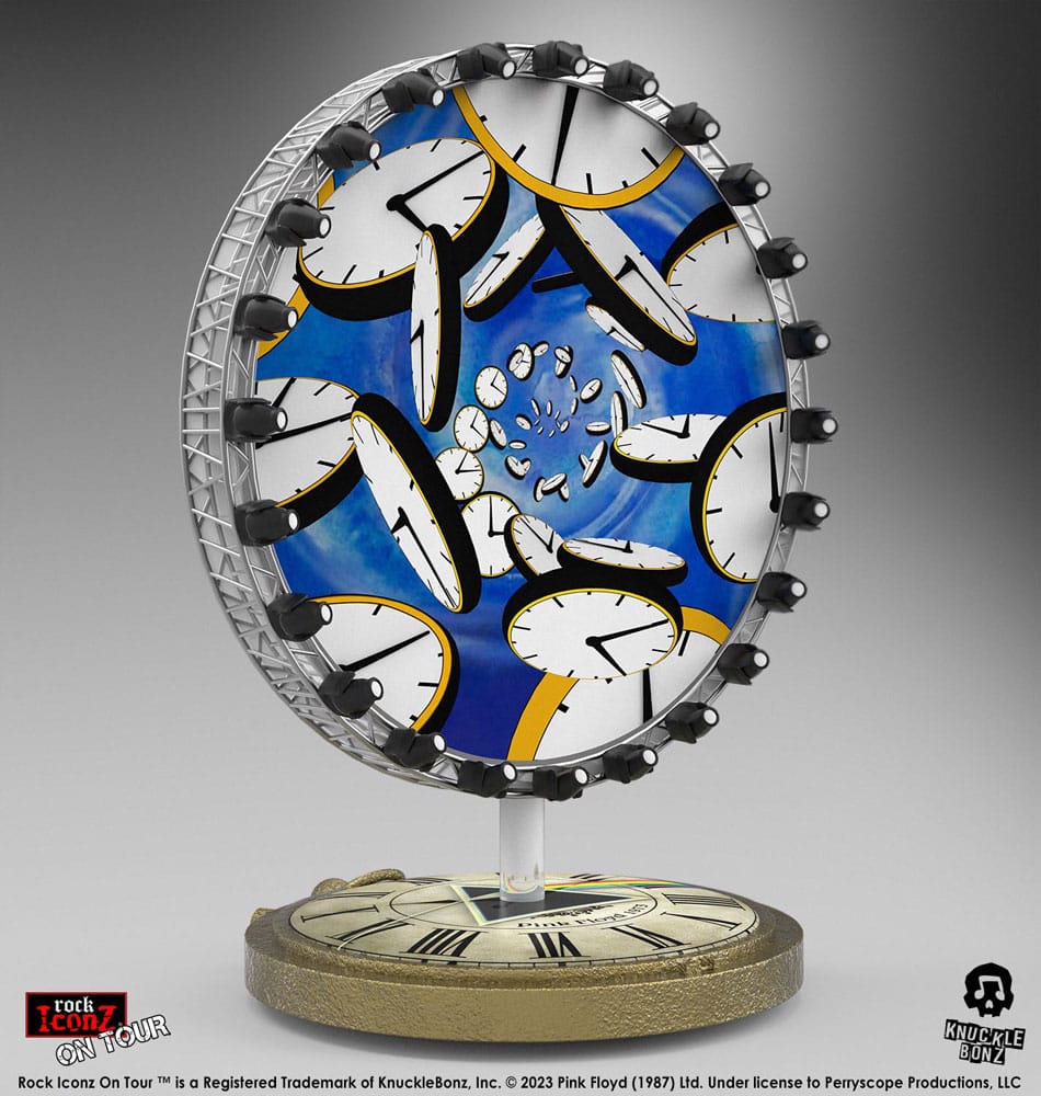 MADE TO ORDER Pink Floyd Rock Iconz On Tour Statue Time Projection Screen (Dark Side of the Moon Tour) 25 cm *SPECIAL PRICE* SOLD OUT