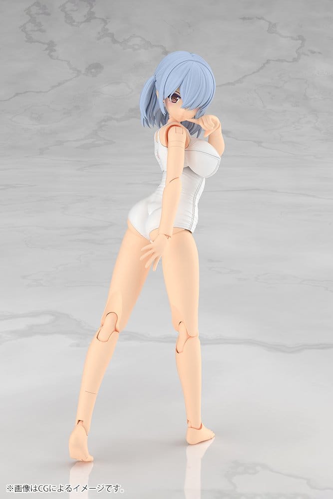 PREORDINE+ 06/2027 Frame Arms Girl Plastic Model Kit Mizuki School Swimsuits White Ver. 16 cm