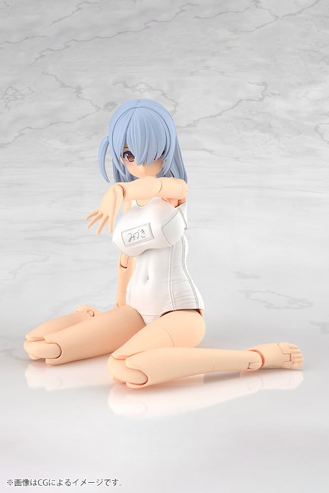 PREORDINE+ 06/2027 Frame Arms Girl Plastic Model Kit Mizuki School Swimsuits White Ver. 16 cm