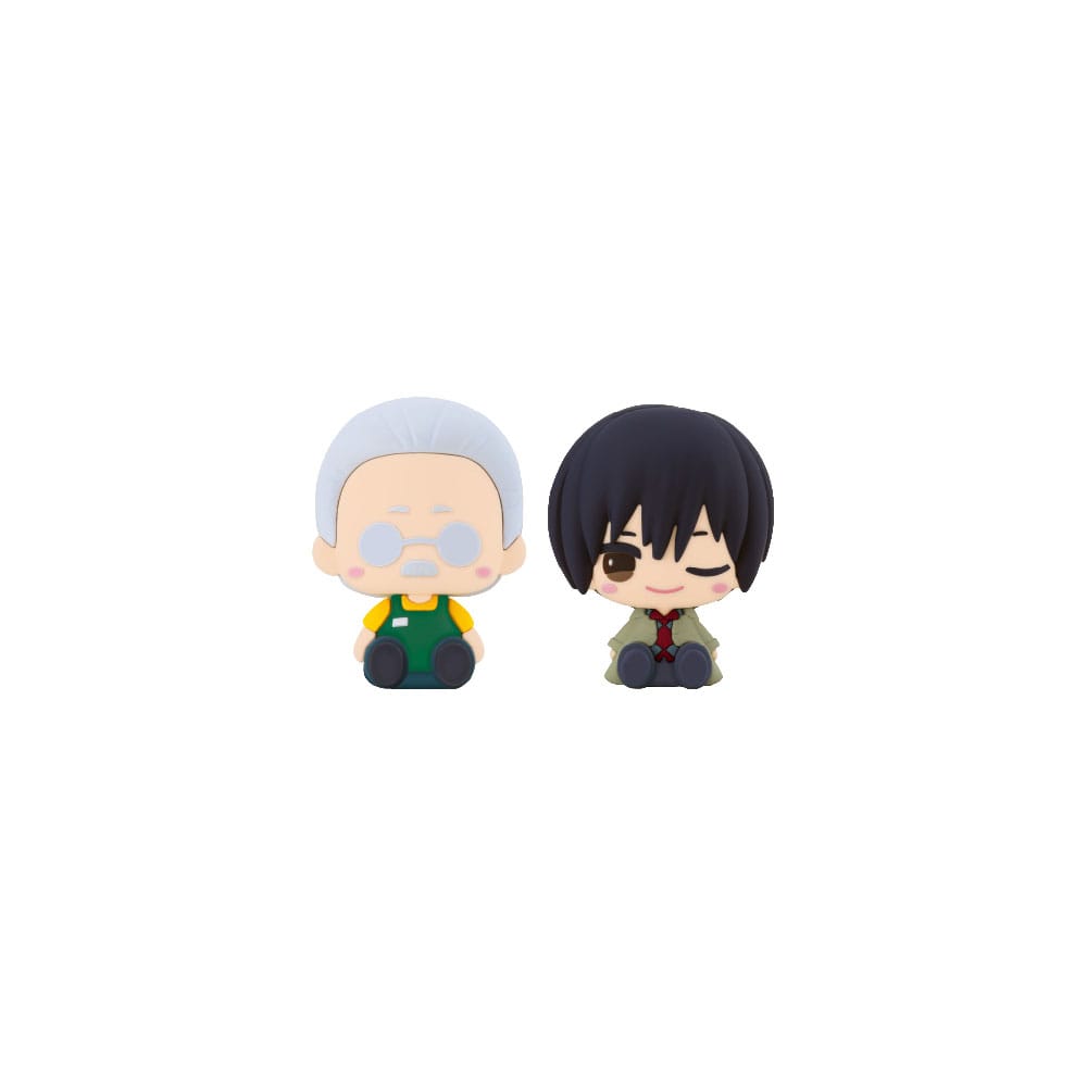 PREORDINE+ 08/2026 Sakamoto Days Pote Raba Rubber Mascot PVC Mini Figure Sakamoto Taro & Nagumo 8 cm