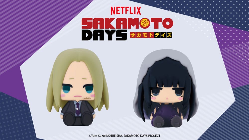 PREORDINE+ 08/2026 Sakamoto Days Pote Raba Rubber Mascot PVC Mini Figure Shishiba & Osaragi 8 cm