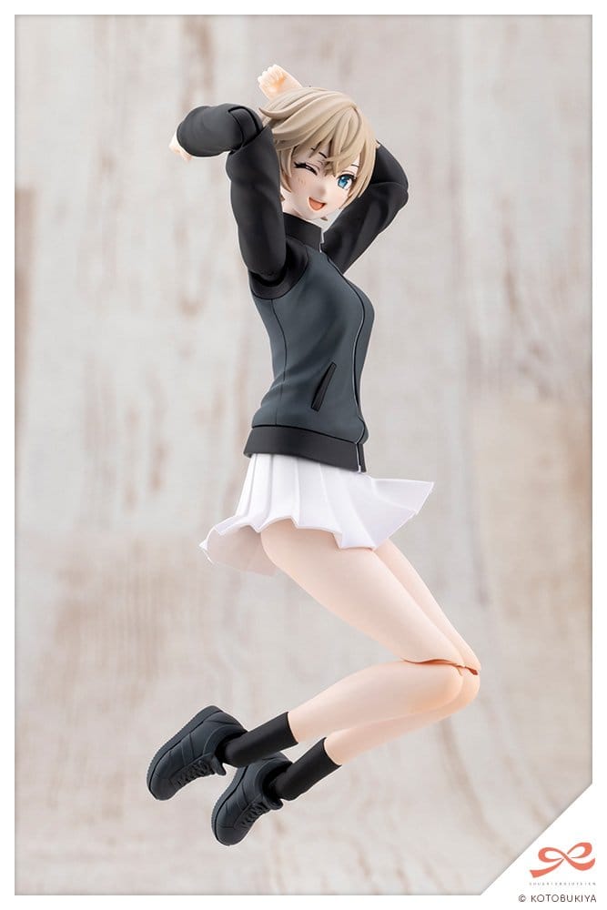 SU ORDINAZIONE Sousai Shojo Teien Plastic Model Kit 1/10 Rui Saotome Touhou High School Tracksuit Dreaming Style Midnight Onyx 16 cm