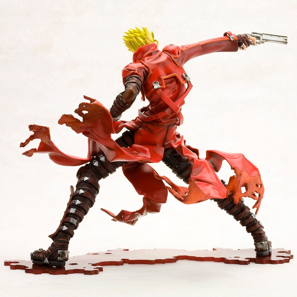 PREORDINE ESAURITO Trigun Badlands Rumble ARTFX J Statue 1/8 Vash The Stampede Renewal Package Version 19 cm