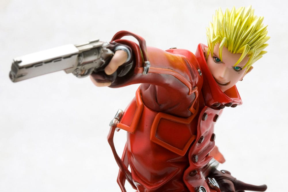 PREORDINE ESAURITO Trigun Badlands Rumble ARTFX J Statue 1/8 Vash The Stampede Renewal Package Version 19 cm