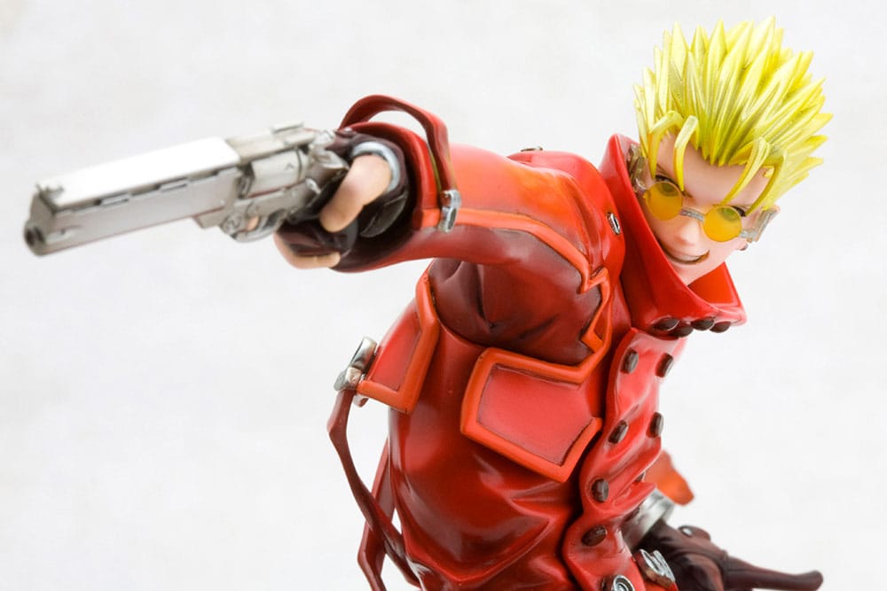 PREORDINE ESAURITO Trigun Badlands Rumble ARTFX J Statue 1/8 Vash The Stampede Renewal Package Version 19 cm