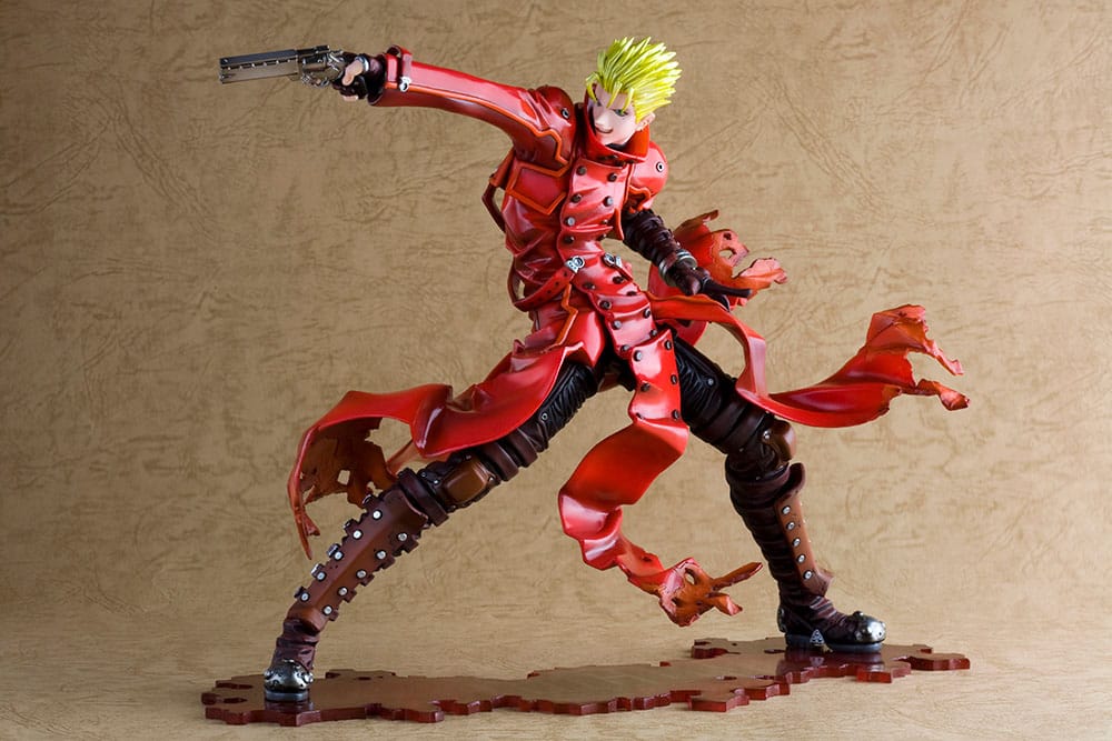 PREORDINE ESAURITO Trigun Badlands Rumble ARTFX J Statue 1/8 Vash The Stampede Renewal Package Version 19 cm
