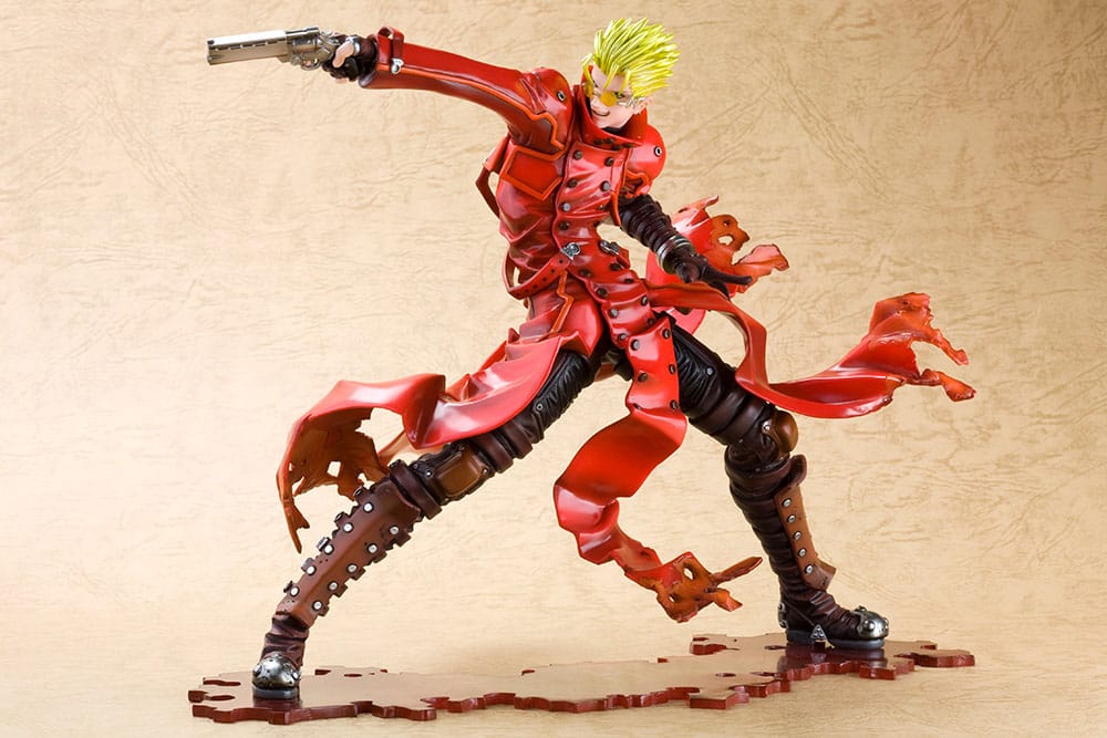 PREORDINE ESAURITO Trigun Badlands Rumble ARTFX J Statue 1/8 Vash The Stampede Renewal Package Version 19 cm