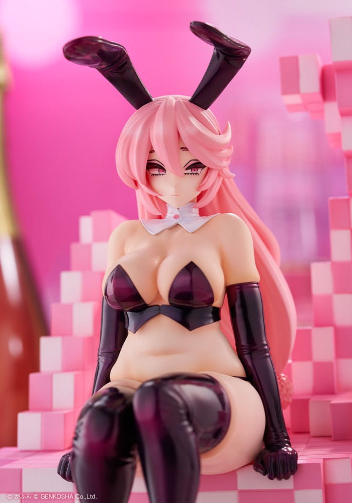 SU ORDINAZIONE Original Character Trick Bunnies PVC Statue 1/7 Sitting Bunny Illustration by Kafun 24 cm     