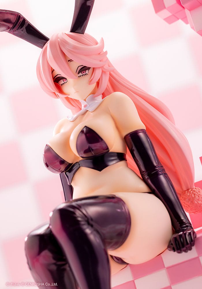 SU ORDINAZIONE Original Character Trick Bunnies PVC Statue 1/7 Sitting Bunny Illustration by Kafun 24 cm     