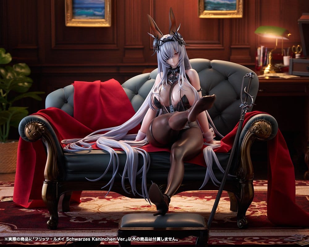 PREORDINE+ 12/2026 Azur Lane PVC Statue 1/7 Fritz Rumey Schwarzes Kaninchen Ver. 23 cm
