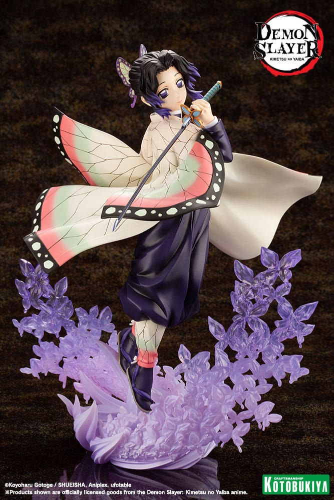 SU ORDINAZIONE Demon Slayer: Kimetsu no Yaiba ARTFXJ Statue 1/8 Shinobu Kocho 25 cm         