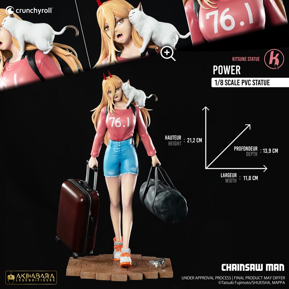 PREORDINE 02/2026 Chainsaw Man PVC Statue 1/8 Power 21 cm (PREORDINE NON CANCELLABILE)