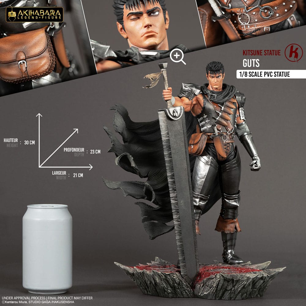 PREORDINE 02/2026 Berserk Akihabara Legend Figure PVC Statue 1/8 Guts 30 cm (PREORDINE NON CANCELLABILE)