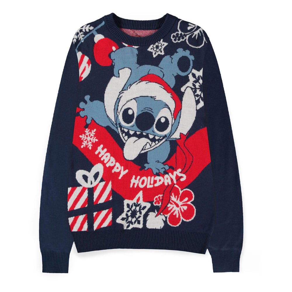 SU ORDINAZIONE Lilo & Stitch Sweater Stitch Santa (Christmas Jumper) Size M