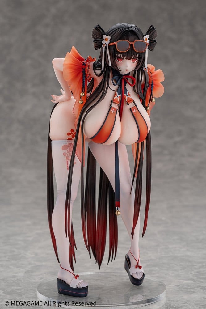 VORBESTELLUNG+ 08/2027 Daiblos Core PVC Figur 1/6 Maree Rouge Rakubai no Utage Wet Ver. 25 cm