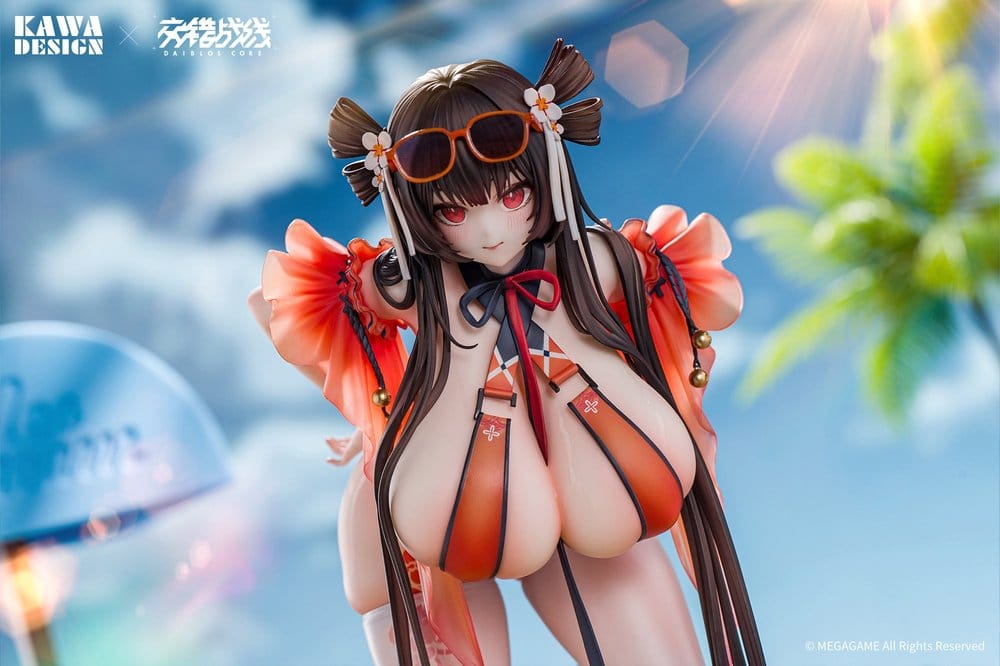 PREORDINE+ 08/2027 Daiblos Core PVC Figure 1/6 Maree Rouge Rakubai no Utage Wet Ver. 25 cm