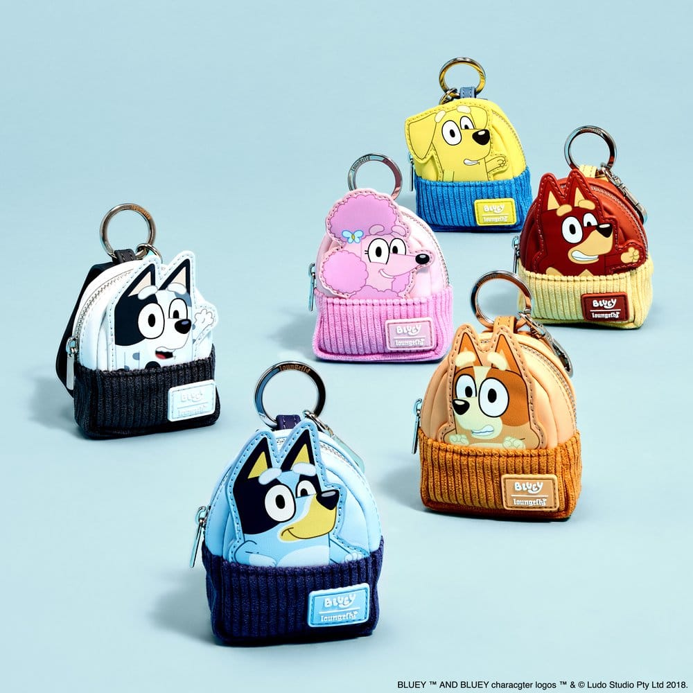 🧪 LAB | PREORDINE+ 01/2027 Bluey by Loungefly Keychains Mini Backpack Blind Box Assortment (15)