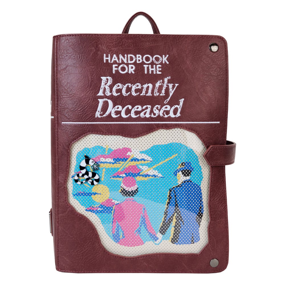 MADE TO ORDER Beetlejuice by Loungefly Backpack Mini Handbook for the recently Deceased Pin Trader