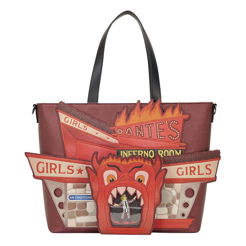 SU ORDINAZIONE Beetlejuice by Loungefly Canvas Tote Bag