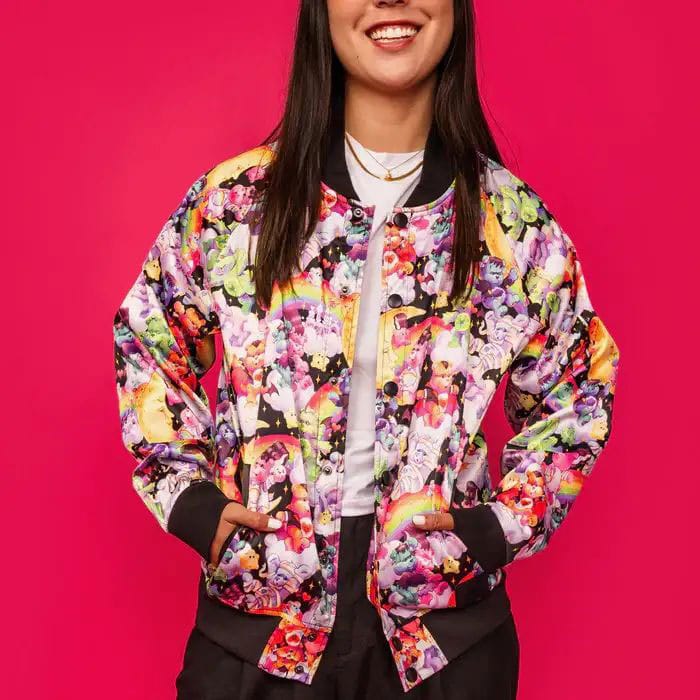MADE TO ORDER The Care Bears x Universal Monsters by Loungefly Bomber Jacket Unisex Barbie 65th Anniversary Size XL